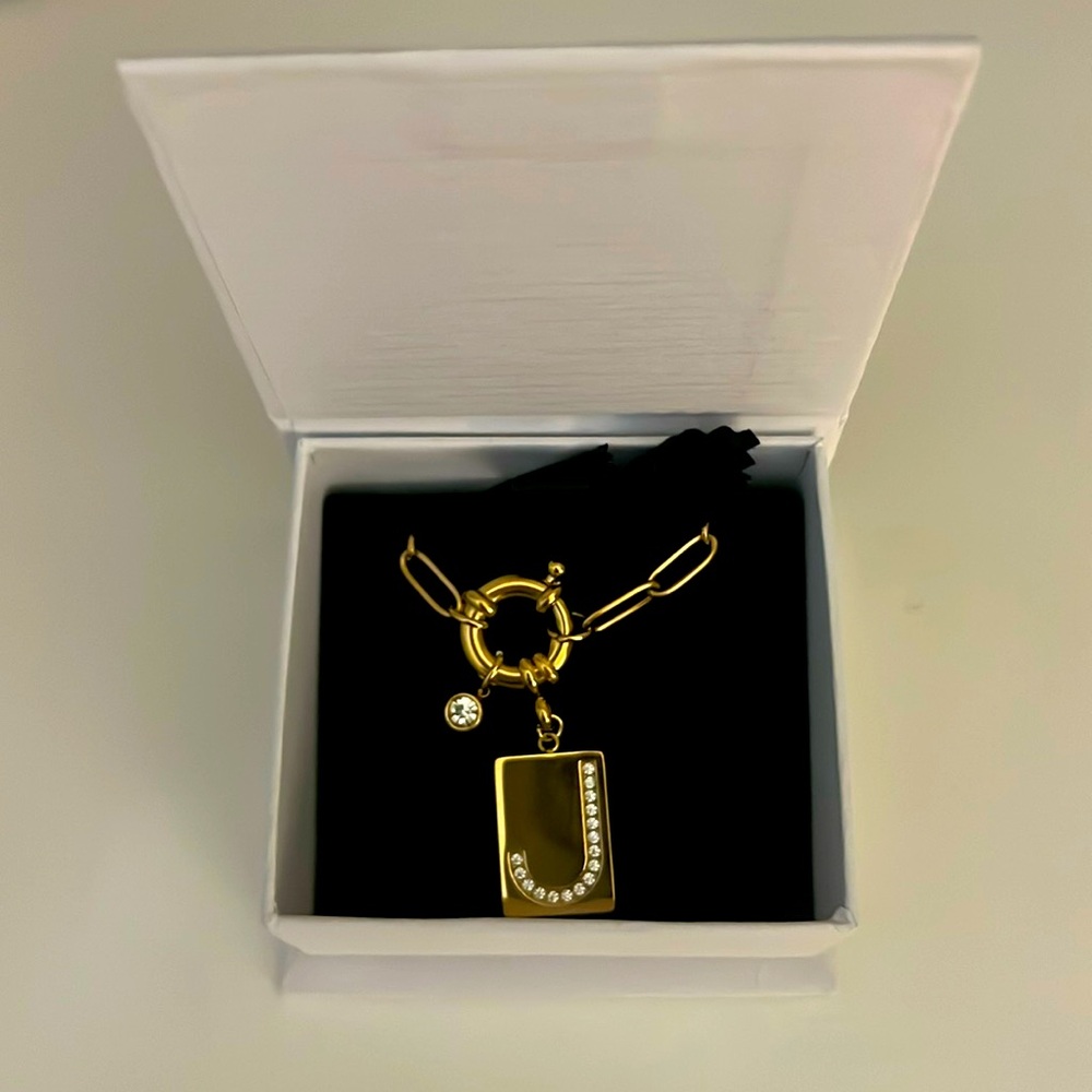 Mint & Lily Initial Necklace J